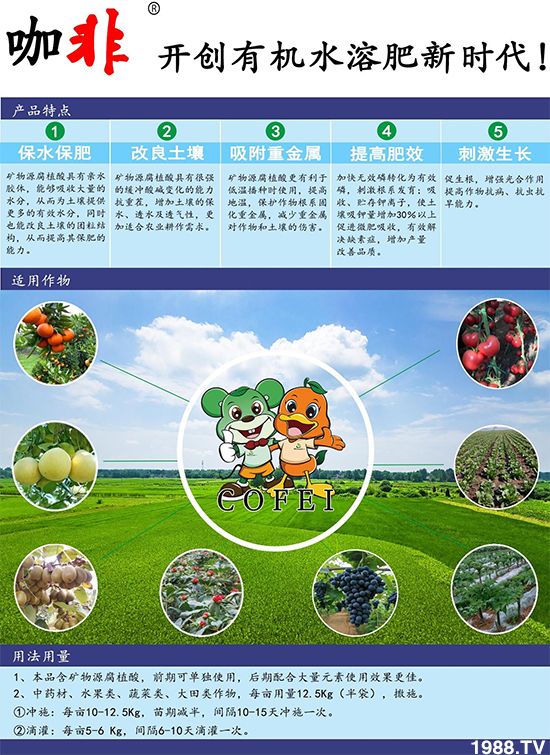 種好地沖好肥,解決作物生長難題,“咖非+咖非伴侶”開創(chuàng)有機(jī)水溶肥新時(shí)代!
