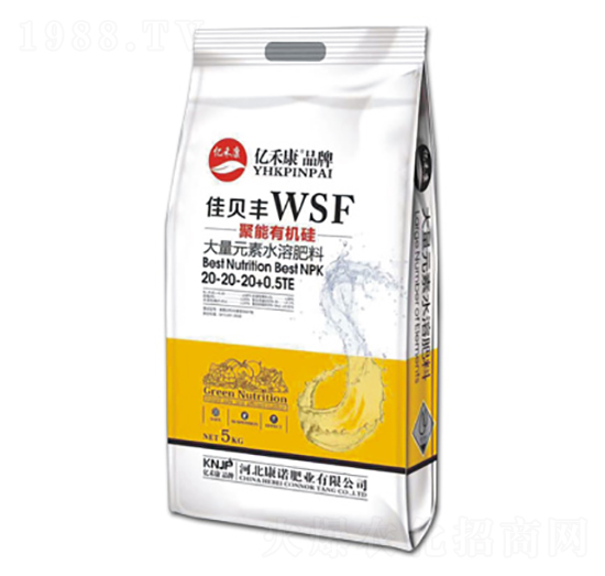 聚能有機(jī)硅大量元素水溶肥料20-20-20+0.5TE-億禾康-康諾肥業(yè)