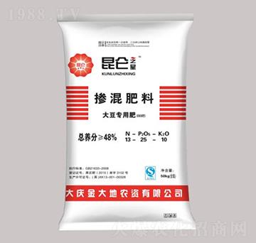 大豆專用摻混肥料(BB肥)13-25-10-昆侖之美-永利肥業(yè)