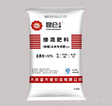 密植玉米專用摻混肥料(BB肥)14-26-11-昆侖之美-永利肥業(yè)