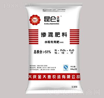 水稻專用摻混肥料15-19-18-昆侖之美-永利科技