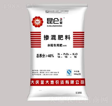 水稻專用摻混肥料14-16-16-昆侖之美-永利科技