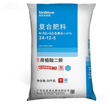 腐植酸二胺復合肥料-24-12-5(50kg)-拉多美化肥