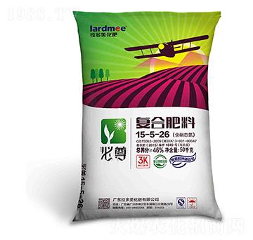 復合肥料-必尊(15-5-26)黃腐酸鉀硝硫型50kg-拉多美化肥