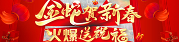 金蛇賀新春，火爆送祝福！